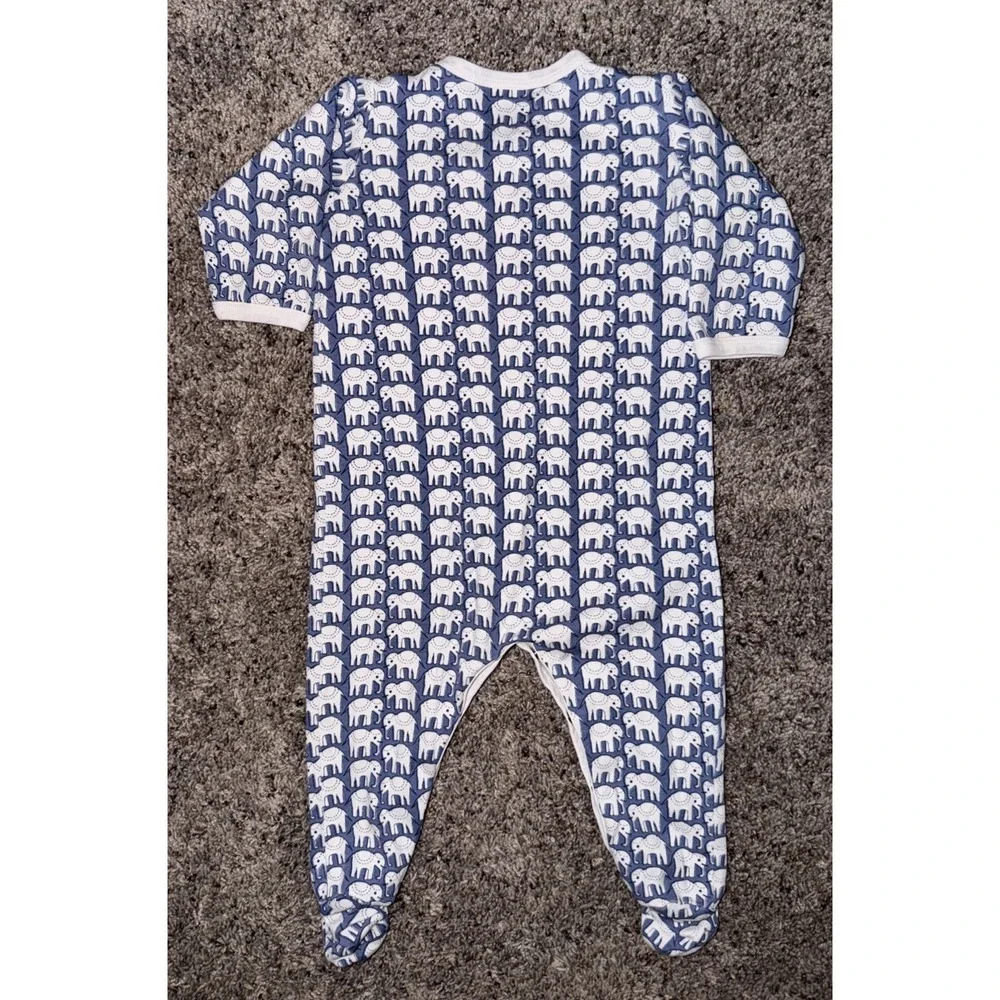 Roller Rabbit 100% Pima Cotton 6-9 Months Long Sleeve Roberto Elephant Pajamas